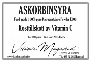 Askorbinsyra 100% ren C-vitamin