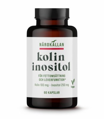 Kolin är en fettlöslig förening med vitaminliknande egenskaper. Inositol kallas även vitamin B8 och samarbetar med andra B-vitam