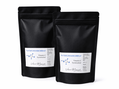 Zoom bild av Två-pack Natriumaskorbat pH neutralt GMO Aluminium fritt vitamin-C